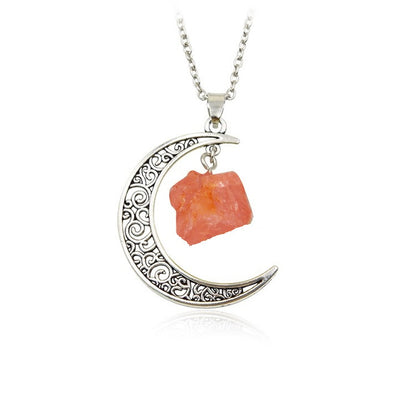Natural Stone Crystal Necklace Vintage 9e0556b7 b020 4558 9e36 3fce15f3a2f0