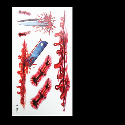 Simulation Prank Fake Wound Tattoo Sticker 9e601ee8 307f 48f6 b067 cc2f762721b9