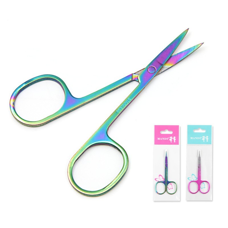 Stainless Steel Color Titanium Eyebrow Trimmer Makeup Beauty Small Scissors 9e64962b a2c4 4e5f 9581 9e38fda4ab91
