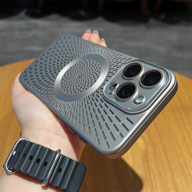 Phone Case Breathable Heat Dissipation Network Shell Magnetic Charging Skin Feeling Protective Cover 9e6d65e1 c9fc 42e2 8fd4 