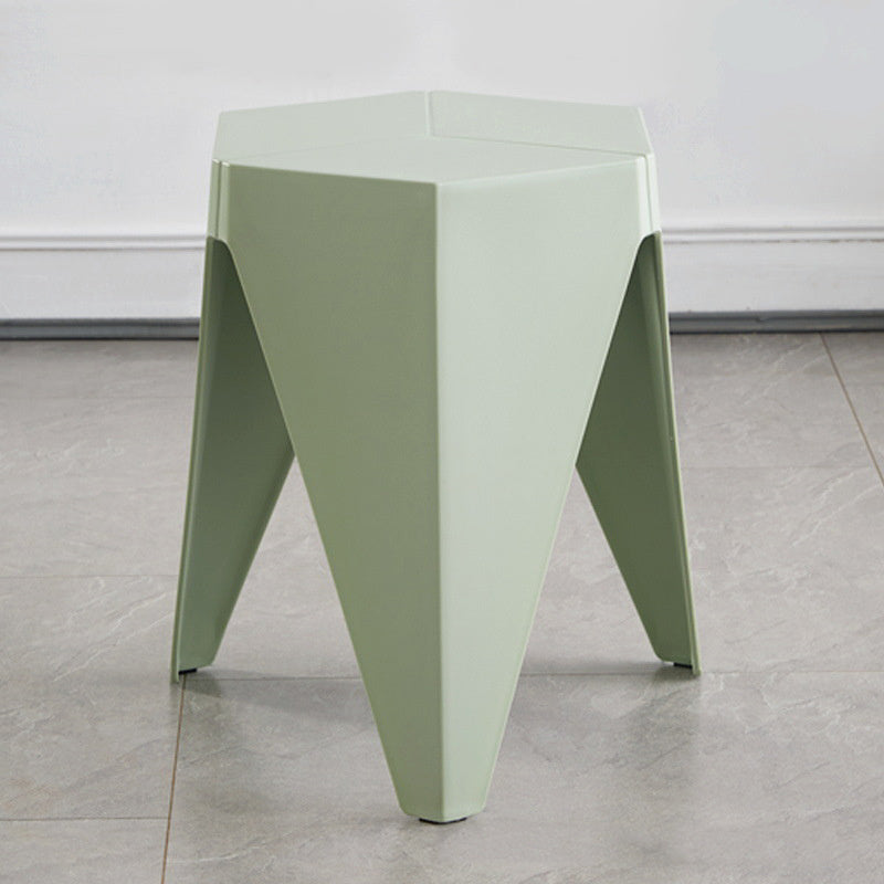 Household Plastic Stool Nordic Windmill Round Stool Thickened Stackable Plastic Stool Simple Modern Dining-table Chair High B