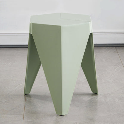Household Plastic Stool Nordic Windmill Round Stool Thickened Stackable Plastic Stool Simple Modern Dining-table Chair High B