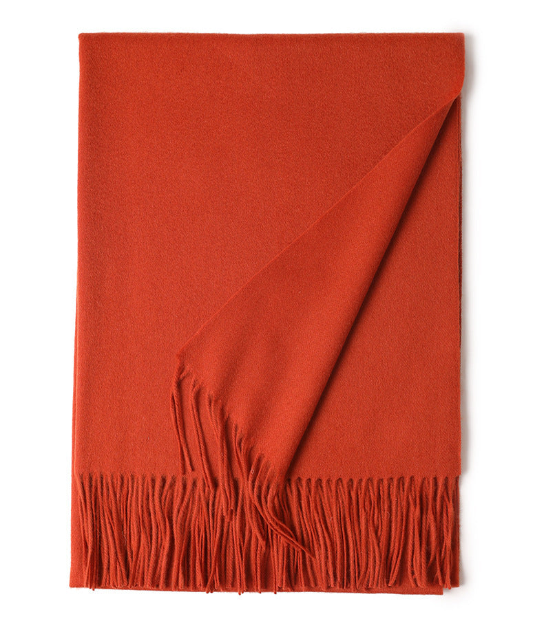 New Solid Color Wool Long Beard Warm Tassel Scarf Thick 9e9ce11c 8a3d 4d03 b9a5 df003f8c8390