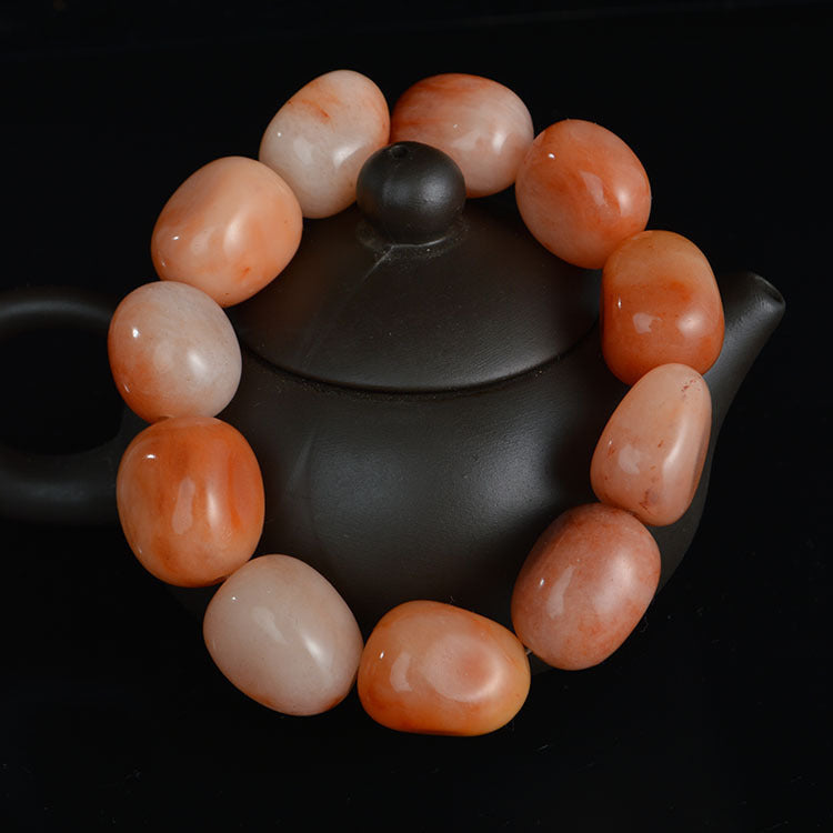 Jade Pebble Bracelet Natural Gobi 9ea4b4d9 713e 47ac 809d 167486d96240