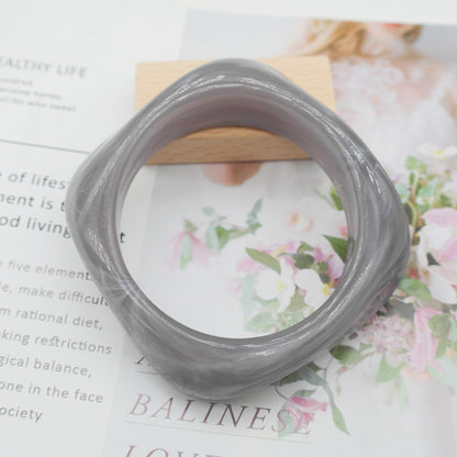 Marbling Acrylic Bracelet Shaped Irregular Square 9eac5376 ca68 4ea2 9f88 4b6cd298e6fc