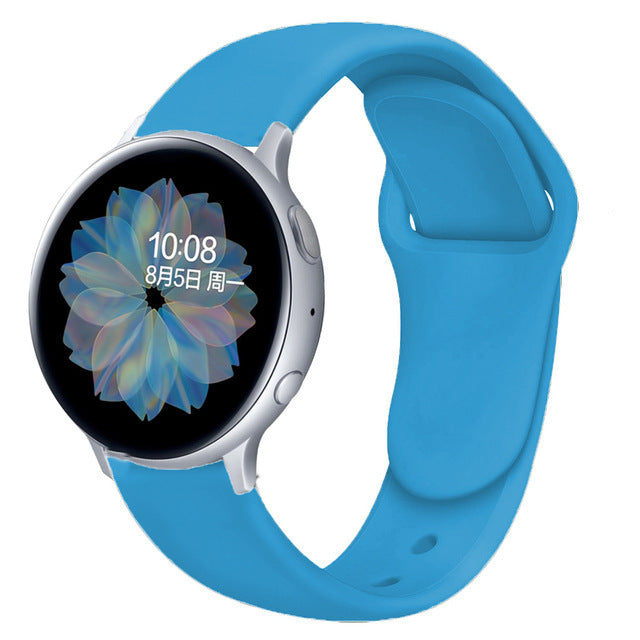 Suitable For Galaxy Active 2 Reverse Buckle Silicone Strap 20 22mm Sports Inner Buckle Strap - 图片 15