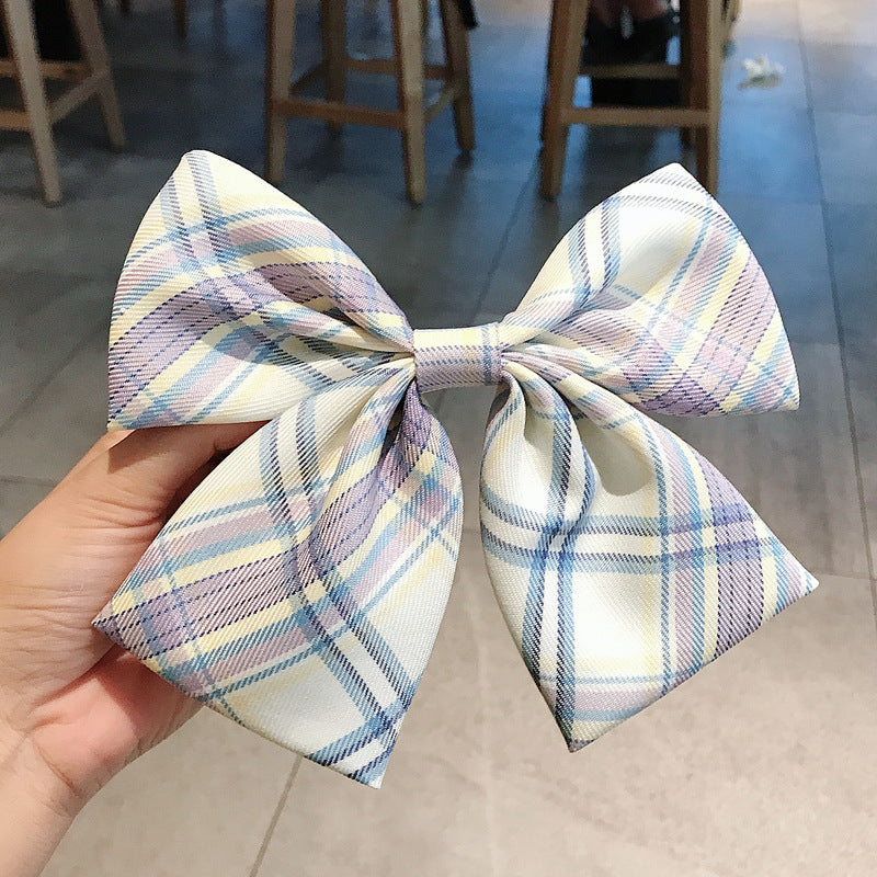 Girl's Plaid Bow Hairpin 9eda7e1d ecc2 4513 be85 3fba66d96b8d