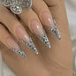 Bride French Diamond Fragments Fake Nail Sticker Long 9ee06f10 0a8e 4d4e 88ed 4311b9b96aad f130098d f812 4d9d 8506 baa692baa5
