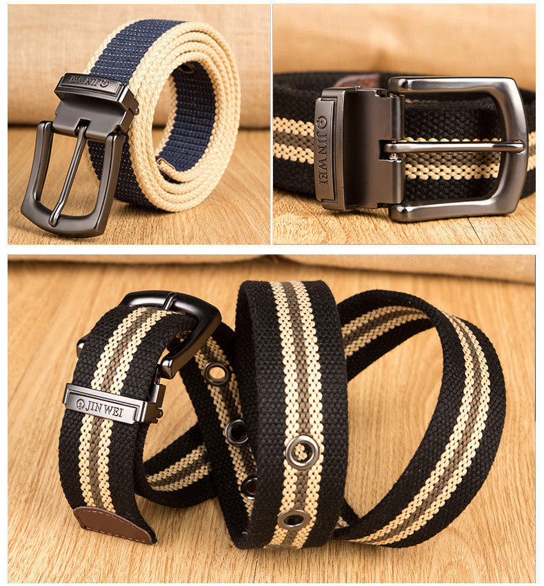 Outdoor Thickened Men's Pin Buckle Canvas Belt 9ee7fdb3 99f0 48a3 ab3e 3c1de22ed427