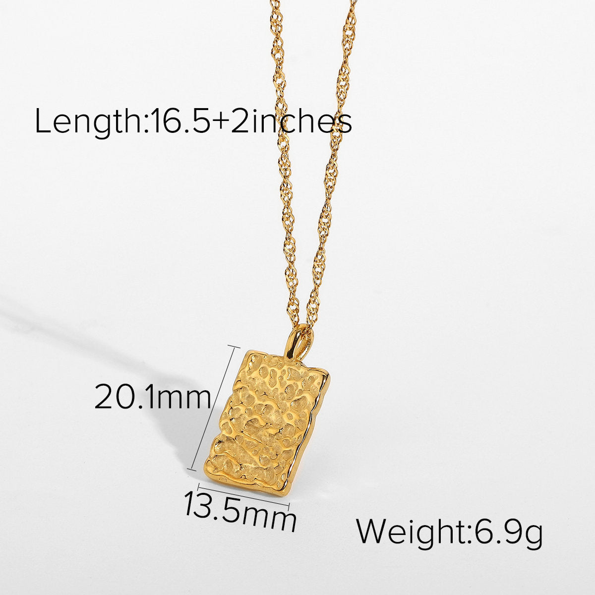 Statement Square Tarot Signet Pendant Necklace 9eea0cb0 fbc6 457c bed4 daaf88cc08a2