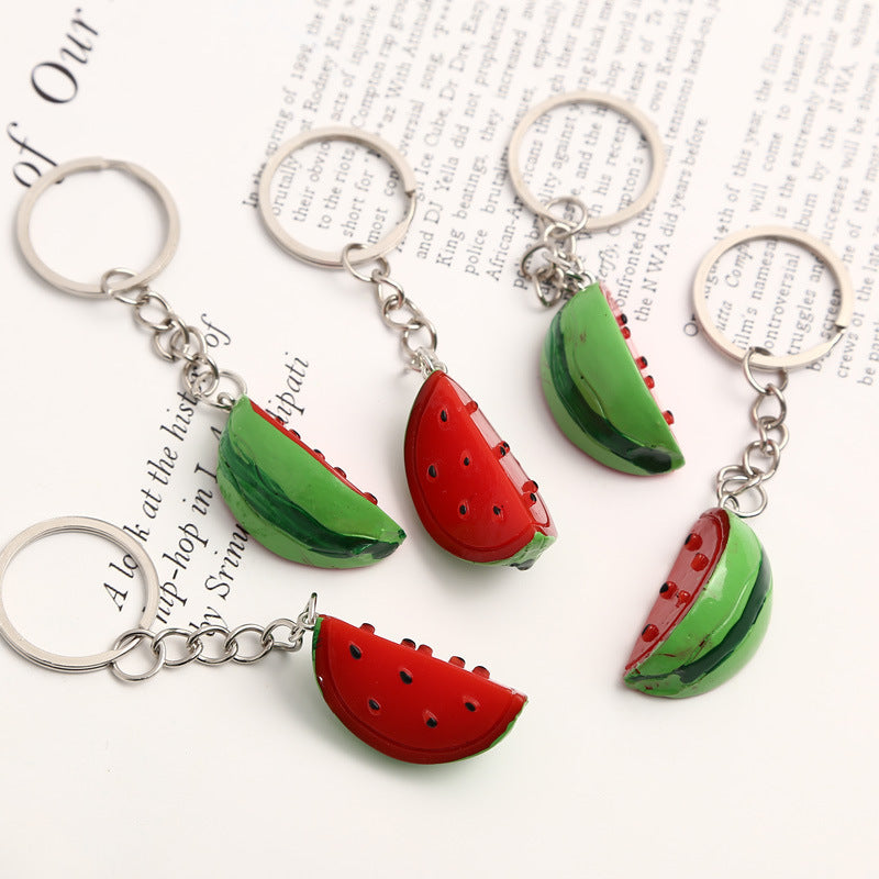 Simulation Three-dimensional Watermelon Piece Keychain Pendant 9f02a597 c0e2 4832 9212 afb8b65a17af