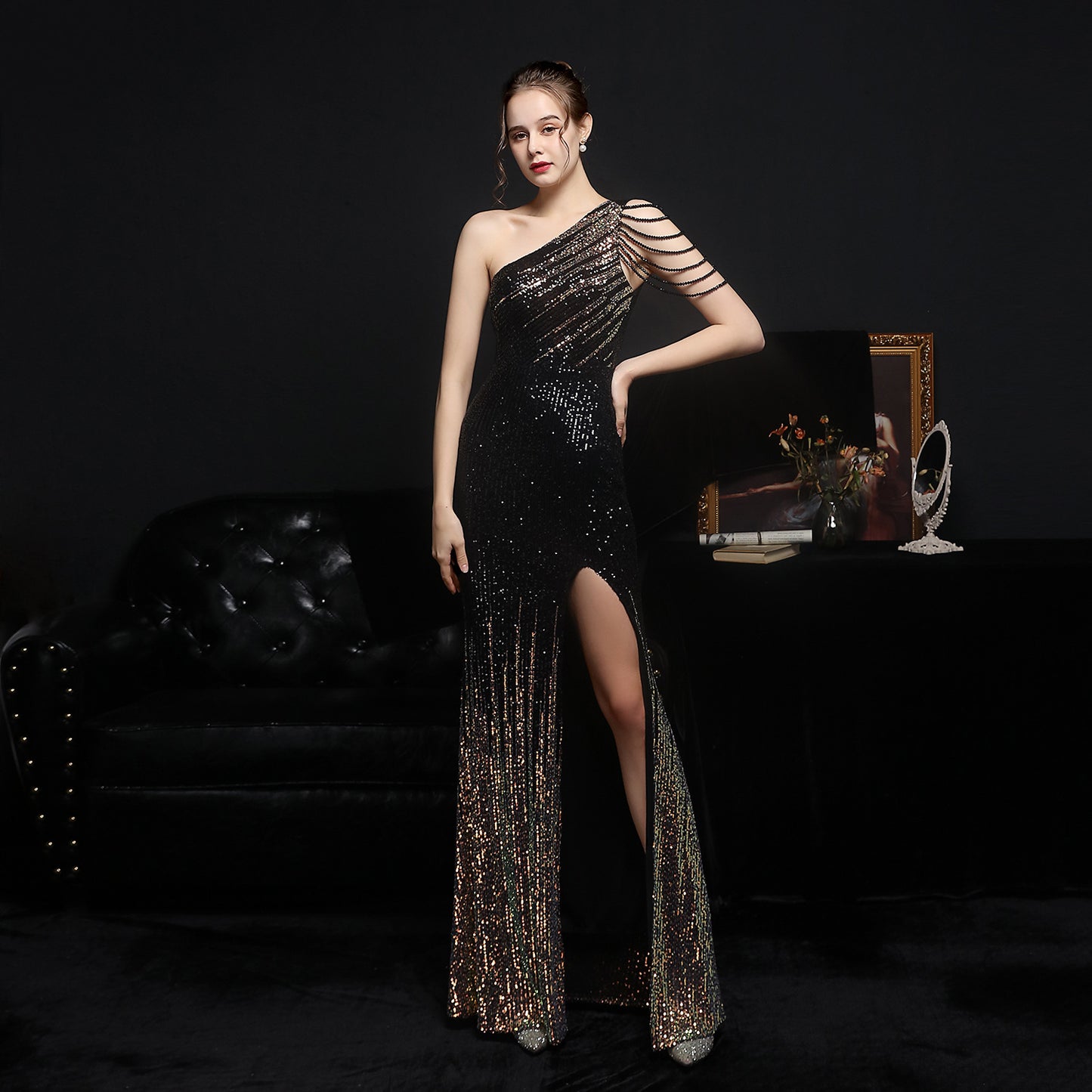 Party Evening Dress Sexy Long Section Was Thin Toast Bride 9f04f2e0 870f 44a6 8b28 f4dc828c1599