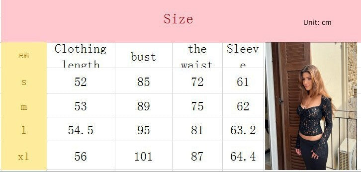 Solid Color Lace V-neck Horn Long Sleeves Cropped Top 9f054d42 e9f4 44b4 9dc6 b6854ecc7f65