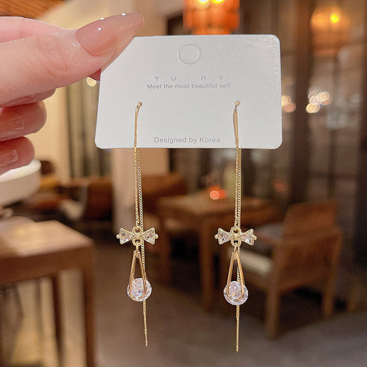 Tassel Drop-shaped Zircon EAR Thread 9f109ba0 9240 483c ad00 6161108f56df