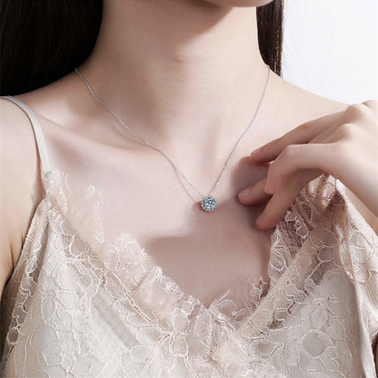 Women's Fashion All Match Moissanite Necklace 9f1d1ed4 7621 4815 a67a 53db4fc93542
