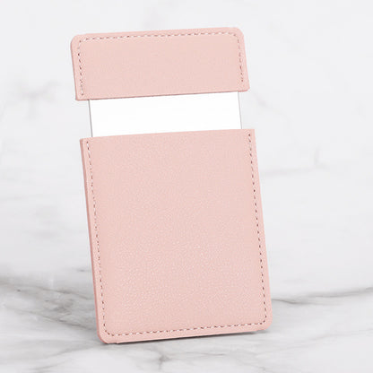 Diy Leather Stainless Steel Mirror Drop-resistant Cosmetic Mirror Rectangular 9f231964 56cc 4635 ac47 622ca9bc7e3c