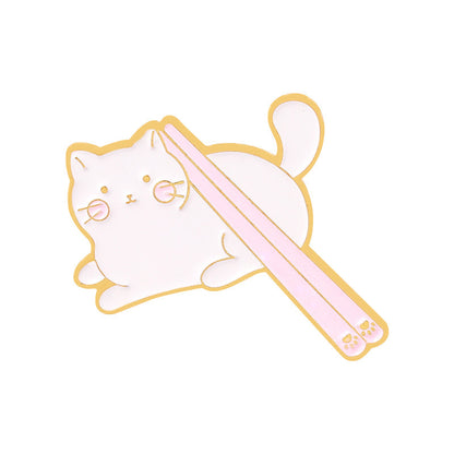 Kitty Brooch Bowl Cat Badge Golden M Badge Clothing Accessories Corsage Small Collar Pin 9f294a35 977c 4055 a715 05dbabcaf18b