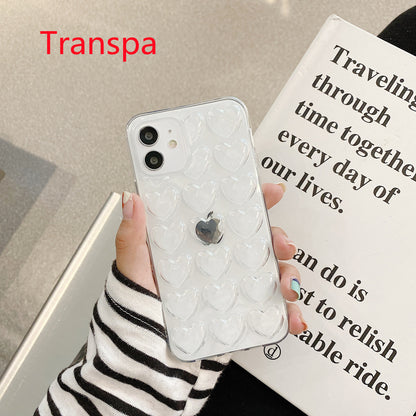 Peach Heart Phone Case Silicone Lanyard Protective Cover 9f3312ad 4121 4a52 920f 62231eec3333