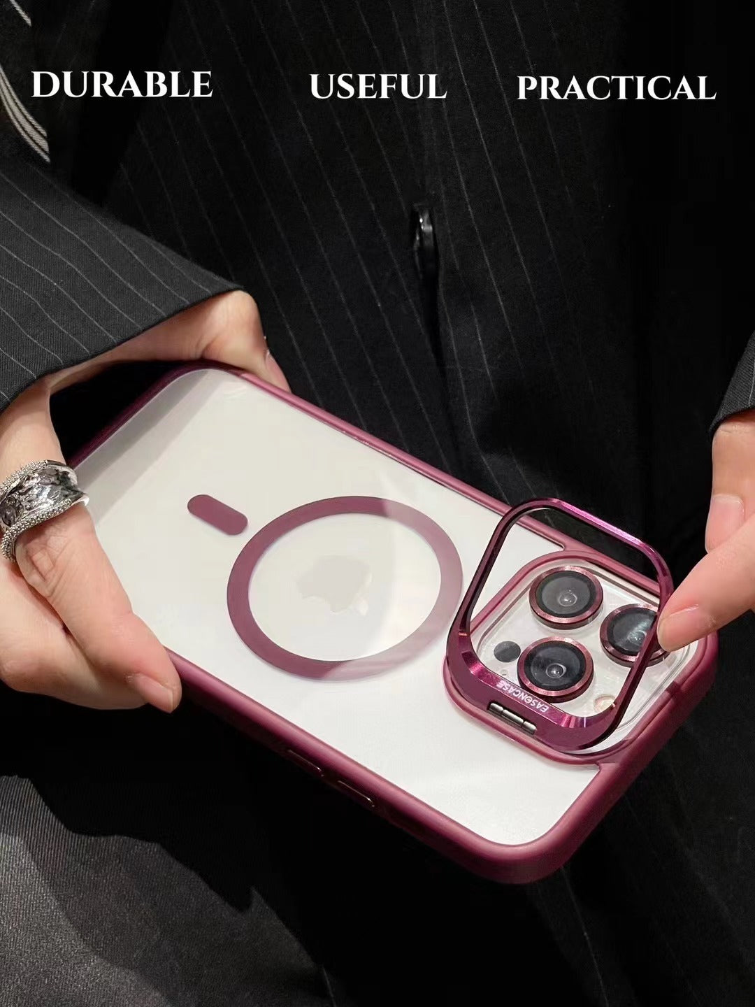 Phone Case Lens Protector Invisible Bracket With Magnetic Suction - 图片 6