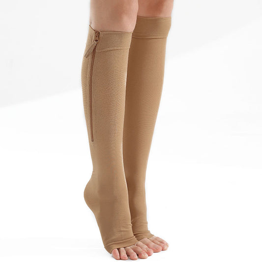 Venous Pressure Garter Zipper Mid-calf Stretch Socks Compression Sports Plus Size Zipper Socks 9f5ae546 c244 485b beb2 91f5a4