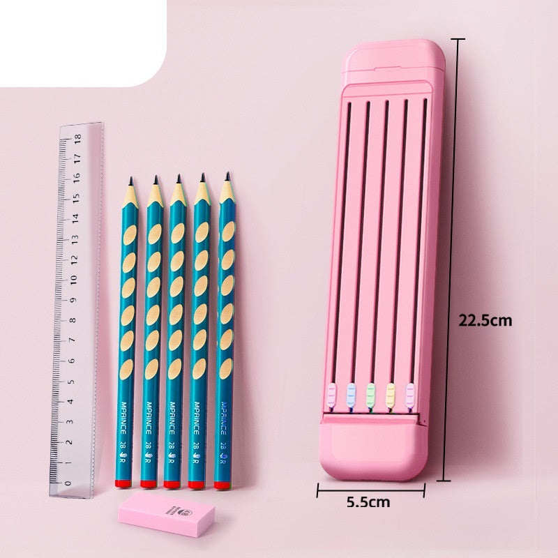 Ruler Pencil Eraser 4-Piece Stationery Box School Supplies 9f78bd04 8946 4051 94e6 7dccac5a810a
