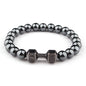 8mm Haematite Dumbbell Bracelet Barbell Fashion - HD Wireless Product #6