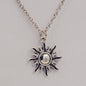 Moon Sun Short Necklace Unisex Alloy Electroplating Tattoo Pendant 9fa56a3f 7ee9 44ae a03e bedca0ad242f