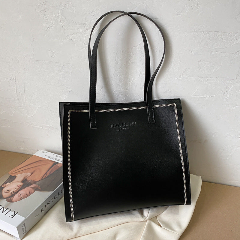 Large Capacity Shoulder Solid Color Tote Simple Tote Bag 9fa80a78 acdd 4cfb a677 ff4fb50b4c3d