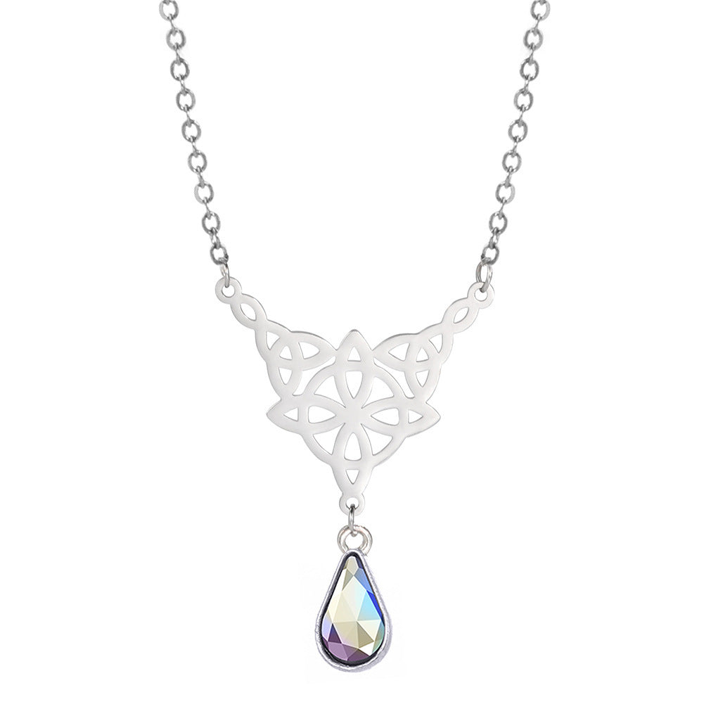 New Irish Knot Pendant Crystal Necklace 9faafedf 27cb 43e9 af8c 1b614f449c29