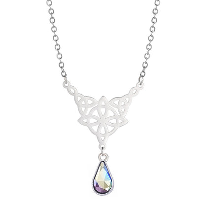 New Irish Knot Pendant Crystal Necklace 9faafedf 27cb 43e9 af8c 1b614f449c29
