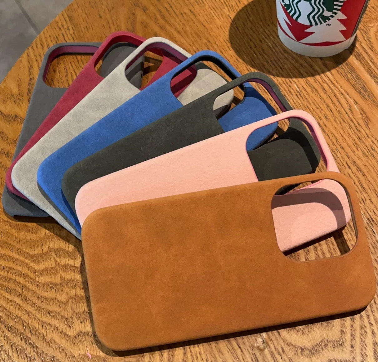 New High-grade Solid Color Suede Phone Case - 图片 4