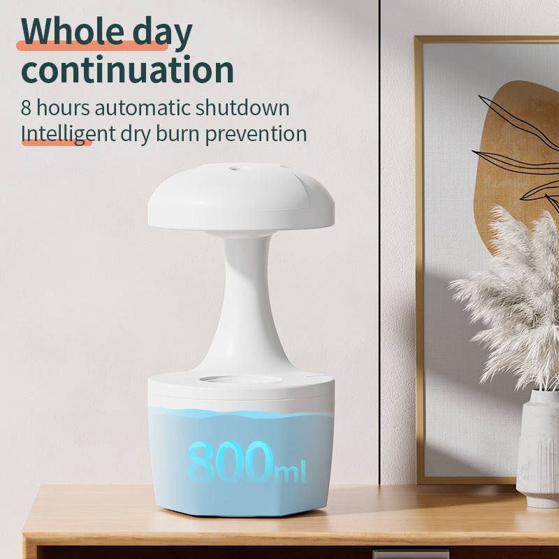 New Arrival Portable 800ml H2o Anti Gravity Usb Air Water Droplet Cool Mist Smooth Sailing Aromatherapy Humidifier For Bedroo