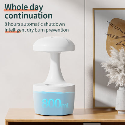 New Arrival Portable 800ml H2o Anti Gravity Usb Air Water Droplet Cool Mist Smooth Sailing Aromatherapy Humidifier For Bedroo