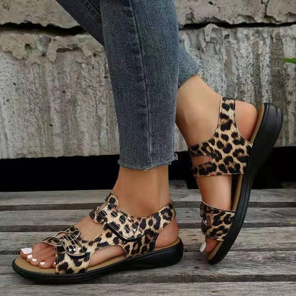 Wedge Hook And Loop Fastener Platform Large Size Casual Beach Sandals 9ffa7f4d 06c0 47f0 8494 4c89bd645ab9