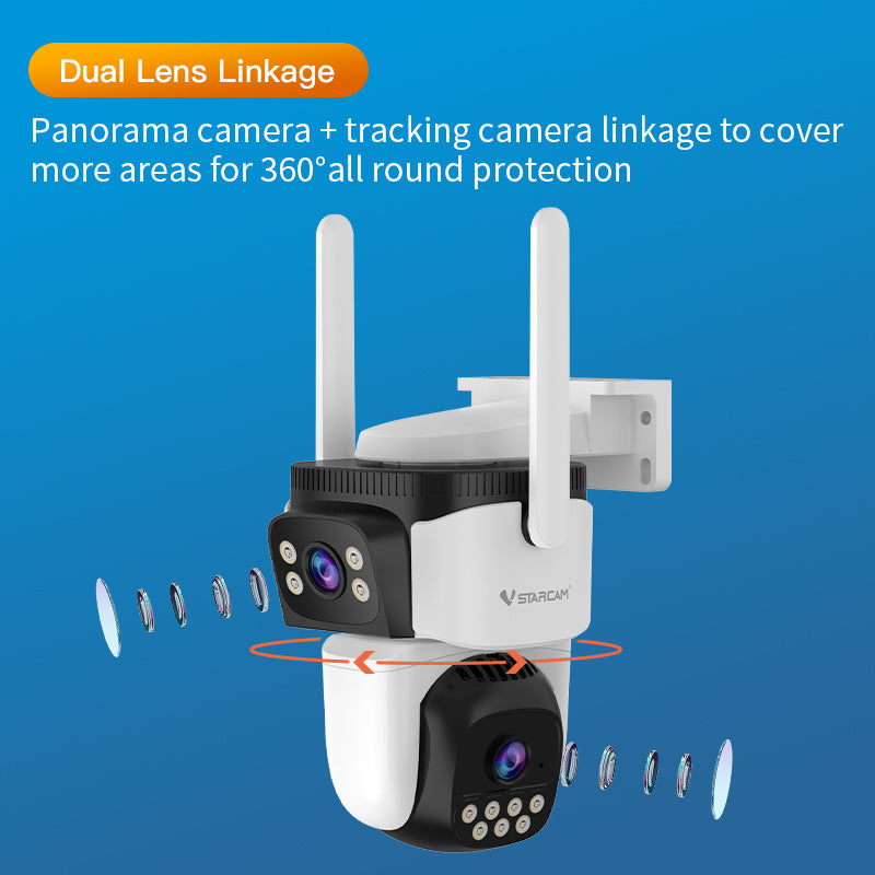 HD Dual - Lens Security Camera - Your 24/7 Surveillance Powerhouse CS621DR 2