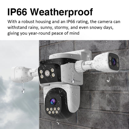 Tri - Lens Guardian: Unrivaled 360° Security Camera for All Scenarios CS621SR 6