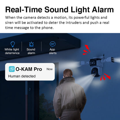Tri - Lens Guardian: Unrivaled 360° Security Camera for All Scenarios CS621SR 9