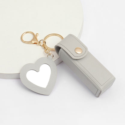Glass Mirror Keychain Pendant Cross-border Pu Love Lipstick Pack O1CN010HHLdN25rEiISAjAv  4164647579 0 cib