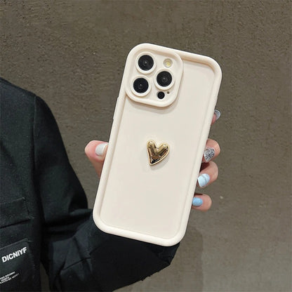 Frosted Three-dimensional Electroplating Golden Love All-inclusive Phone Case O1CN011iQQlh1Mysh68izxU  2209951271504 0 cib