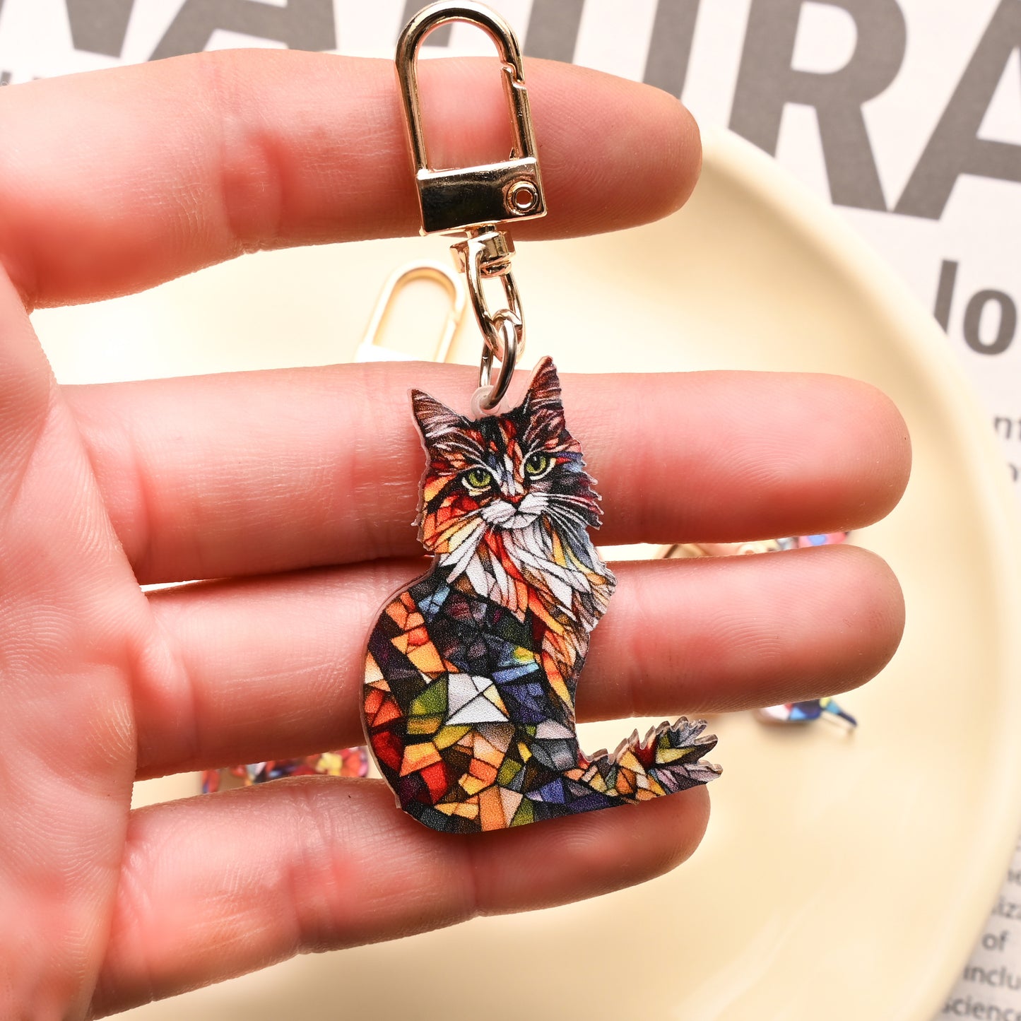 Animal Theme Cartoon Cat Puppy Acrylic Keychain O1CN011uTRqS1YpyPbYDFx5  2218854153109 0 cib