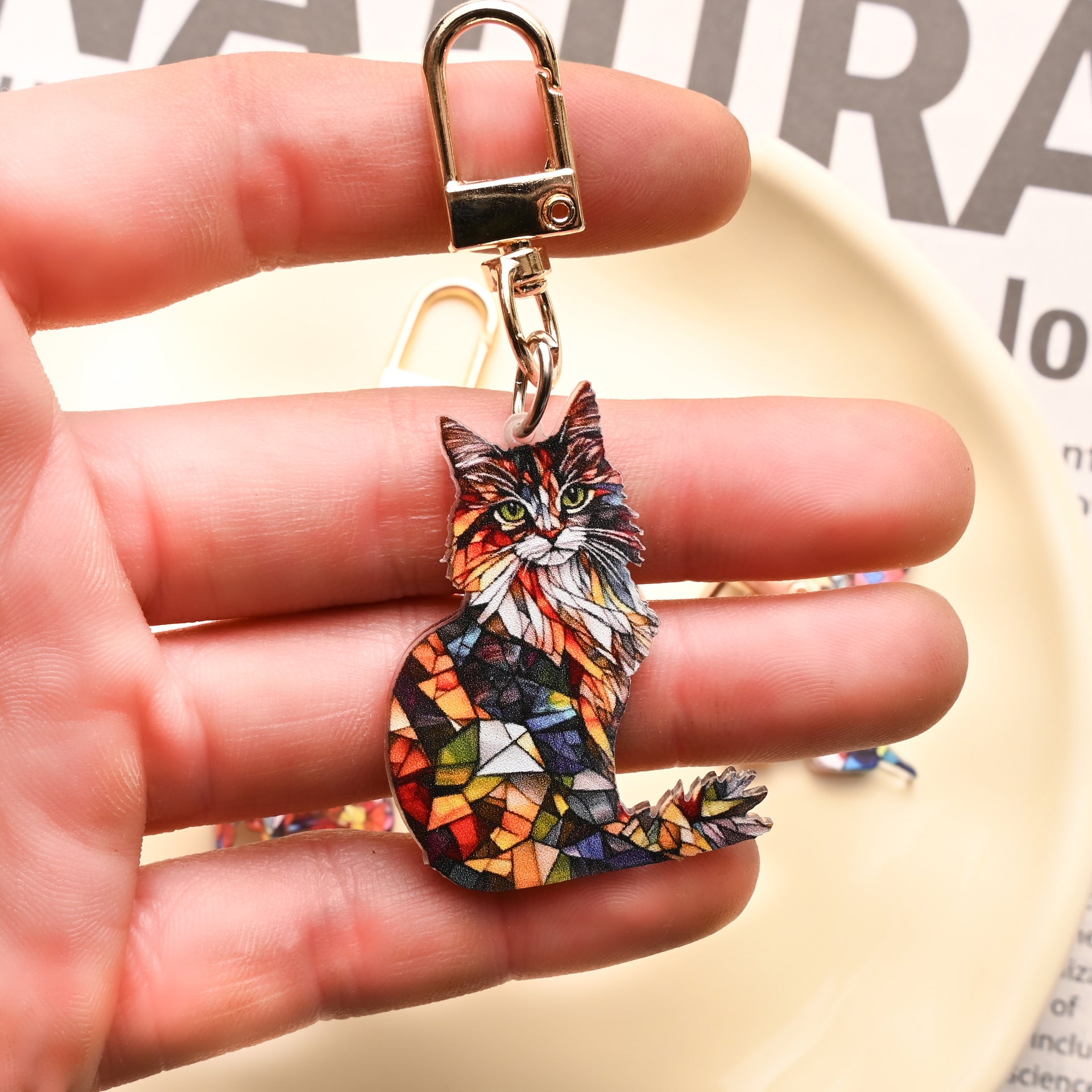 Animal Theme Cartoon Cat Puppy Acrylic Keychain O1CN011uTRqS1YpyPbYDFx5  2218854153109 0 cib
