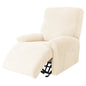Cross-border European-style Recliner Stretch Sofa Cover Thickened Diagonal Stripe Fleece Recliner Protective Pad Non-slip Fur