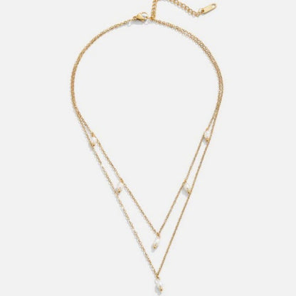 Women's 18K Gold-plated Natural Pearl Double-layer Twin Necklace O1CN0144TM1Q22LEF02G89j  969377103 0 cib