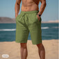 Summer Drawstring Shorts Elastic Waist Straight Pants Beach Breathable Shorts For Men Clothing O1CN0152kZAh1YGhpgmWwME  22007