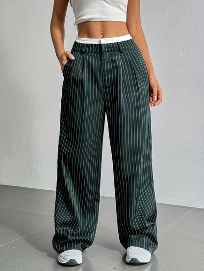 Stitching Suit Pants Simple Loose Drooping Straight-leg Pants O1CN015TOisl1WDq9rdyqPN  2218107542755 0 cib