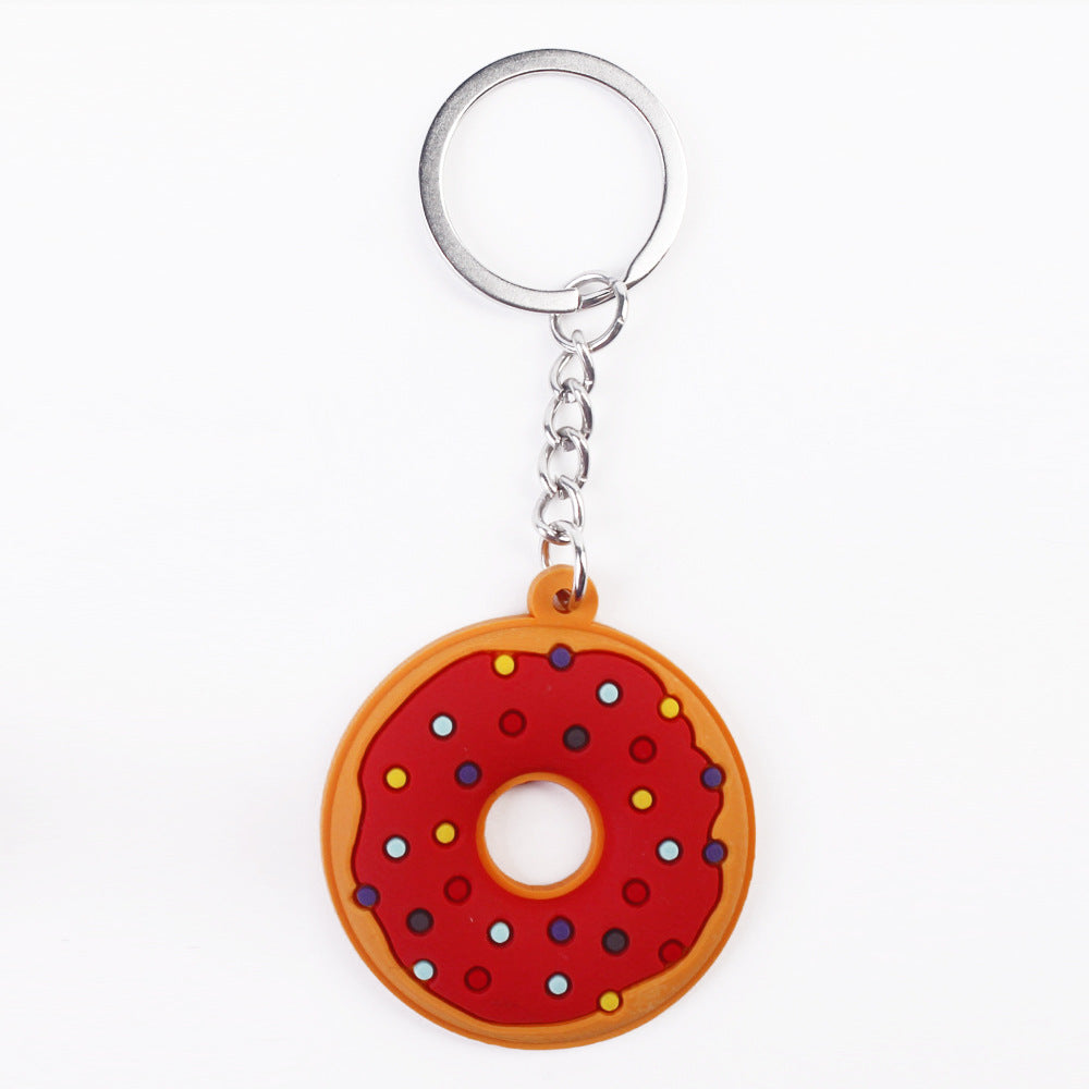 Simple Cartoon Cute Donut PVC Keychain O1CN0163QVfj2CpaRUvHl8e  2213234698523 0 cib