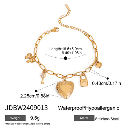 Love Chain Bracelet Fashion Titanium Steel Pearl Bow Bracelet O1CN016NYdP32ElaSydbwFv  2210913638785 0 cib