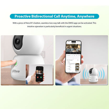Dahua  indoor WiFi pan-tilt 360  Human Detection one-button two-way call HD camera H5B