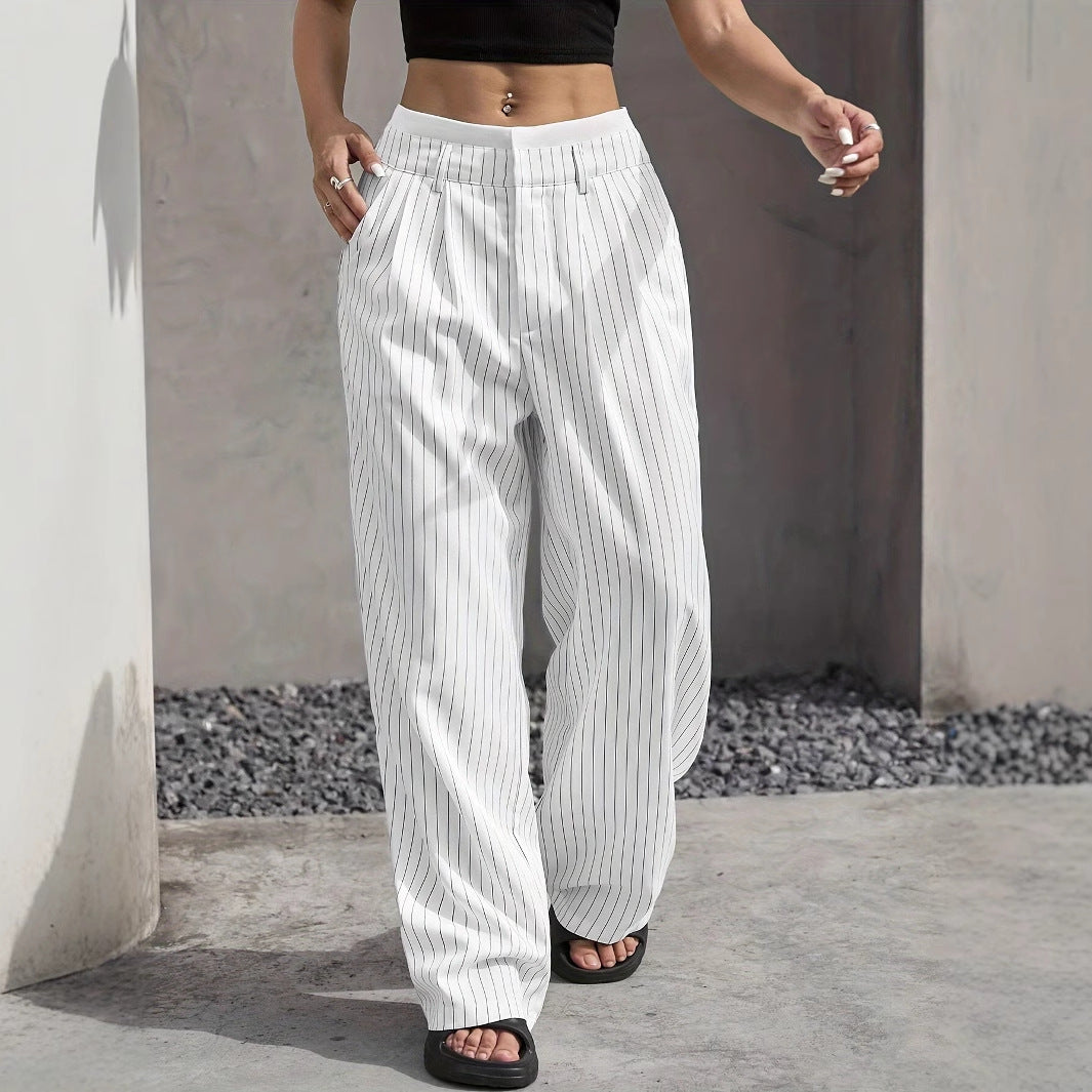 Stitching Suit Pants Simple Loose Drooping Straight-leg Pants O1CN018gvxuE1WDq9uFdIJg  2218107542755 0 cib