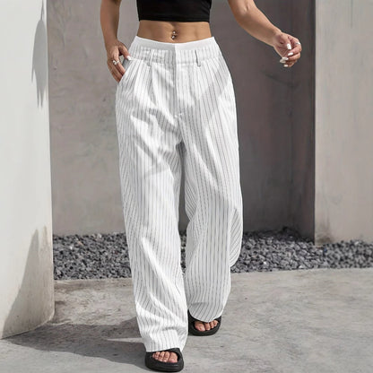Stitching Suit Pants Simple Loose Drooping Straight-leg Pants O1CN018gvxuE1WDq9uFdIJg  2218107542755 0 cib